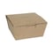Pactiv Evergreen EarthChoice Tamper Evident OneBox Paper Box, 4.5 x 4.5 x 2.5, Kraft, PK312, 312PK NOB01KECTE - alternate 2
